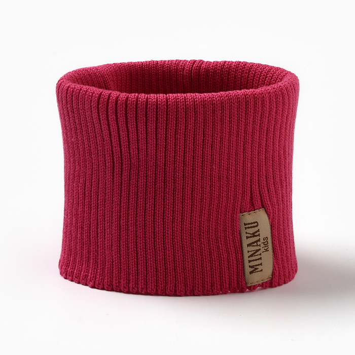 Снуд детский MINAKU, размер 42-50, малиновый