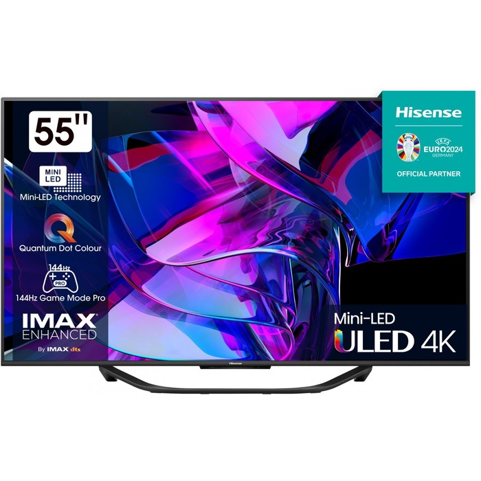 Телевизор LED Hisense 55" 55U7KQ темно-серый 4K Ultra HD 120Hz DVB-T DVB-T2 DVB-C DVB-S DVB   102953 - фото 51544965