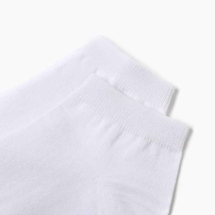 Носки женские укороченные, цвет белый, р-р 25
