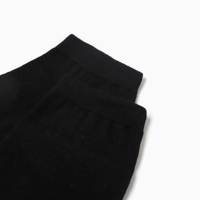 Носки женские укороченные, цвет черный, р-р 25