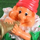 Садовая фигура "Гном с трубой" 22х30х45см - Фото 4