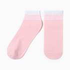 Носки женские Полоски, цвет св.розовый/белый, р-р 23 - фото 321110306