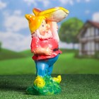Садовая фигура "Гном под грибом" 13х18х30см микс - Фото 2