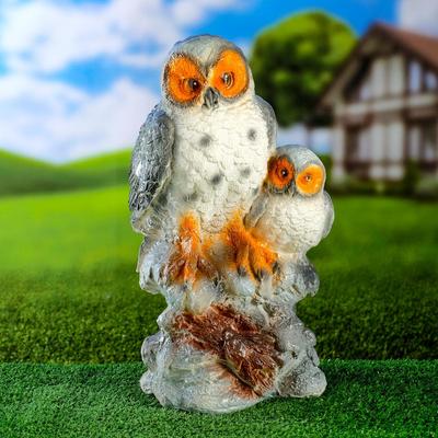 Садовая фигура "Сова с совенком" 19х22х37см