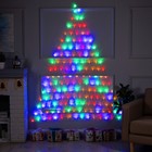 УЦЕНКА Гирлянда «Сеть-ёлка» 2×2 м, IP20, тёмная нить, 152 LED, свечение мульти, 8 режимов, 220 В - Фото 6