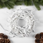 УЦЕНКА Гирлянда «Нить» 10 м, IP65, УМС, белая каучуковая нить, 100 LED, свечение тёплое белое, 220 В - Фото 6