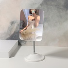 Зеркало настольное, на гибкой ножке, зеркальная поверхность 13,5 × 16,5 см, цвет белый - фото 3840373