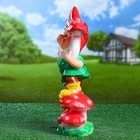 Садовая фигура "Гном Welcome" 12х19х41см - Фото 2