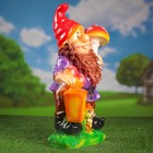 Садовая фигура "Гном с грибами" 30х18х56 см - Фото 5