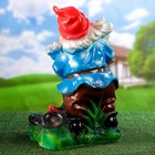 Садовая фигура "Гном-шиномонтажник" 23х31х48см - Фото 6