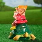 Садовая фигура "Гном на черепахе" 21х27х29см МИКС - Фото 2