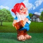 Садовая фигура "Гном с там-тамом" 23х29х47см МИКС - Фото 1