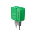 Сетевое зарядное устройство More choice NC46, 2 USB, 2.4 А, зеленый - Фото 2