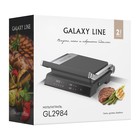Гриль электрический Galaxy LINE GL 2984, 2200 Вт, антипригарное покрытие, чёрно-серебристый - фото 8961513