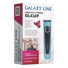 Машинка для стрижки Galaxy LINE GL 4169, 3 Вт, 1/2/3 мм, нерж.сталь, 220 В, чёрно-голубая - Фото 6