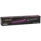 Плойка Galaxy GL 4626, 70 Вт, керамическое покрытие, d=25 мм, 200°С, чёрно-фиолетовая - фото 8961573