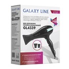 Фен Galaxy LINE GL 4339, 2200 Вт, 2 скорости, 3 температурных режима, чёрно-голубой - фото 8961580