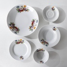 УЦЕНКА Набор столовой посуды идиллия «Букет цветов», 32 предмета, нет сахарницы и большой тарелки - Фото 3