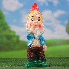 Садовая фигура "Гном растегнутая рубашка" 10х11х36см МИКС - Фото 1