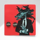 Серьги металл «Пусеты» стальные, грани, цвет чёрный - Фото 1