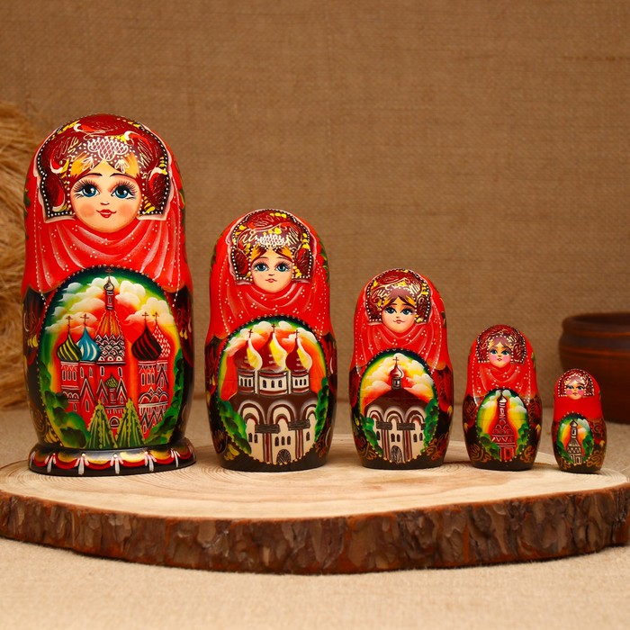 

Матрёшка «Москва», 5 кукольная, люкс