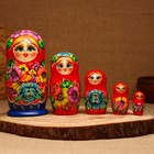 Матрёшка «Цветы», 5 кукольная, люкс, микс - фото 109643163