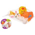 Резиновые игрушки для ванны Крошка Я «Друзья», с пищалкой, в наборе 4 шт. - Фото 6