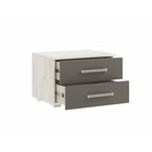 Тумба прикроватная Фиеста, 502х382х350, Графит/Дуб крафт белый (комплект 2 шт) - фото 23662443