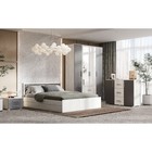 Тумба прикроватная Фиеста, 502х382х350, Графит/Дуб крафт белый (комплект 2 шт) - фото 23677225