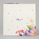 Кондитерская упаковка, коробка с ламинацией «Цветы», 20 х 20 х 4 см - Фото 3