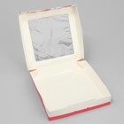 Кондитерская упаковка, коробка с ламинацией «Тюльпаны», 20 х 20 х 4 см - Фото 2