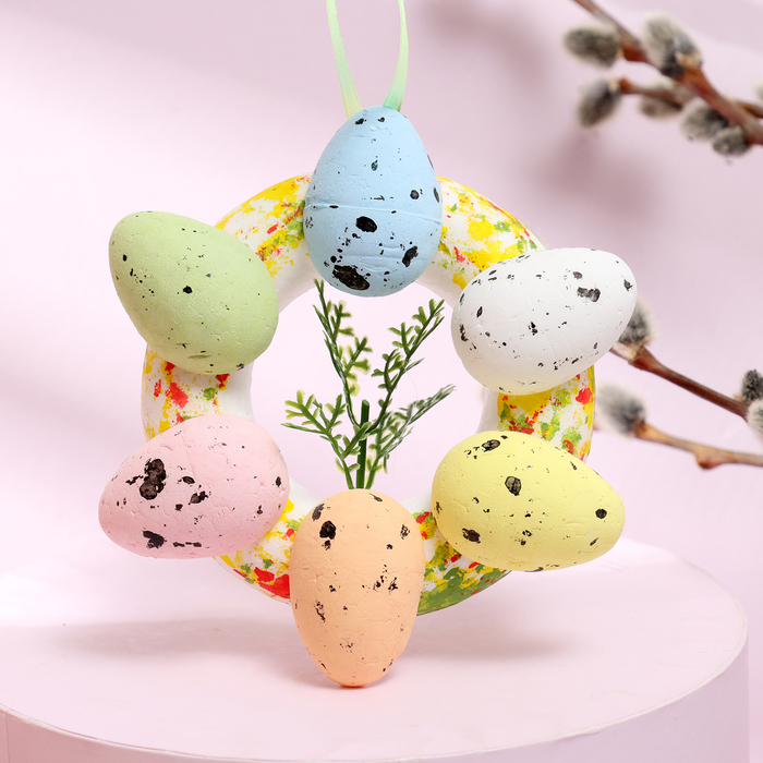 Декоративная пасхальная подвеска «Яйца» 12 × 12 × 3 см - Фото 1