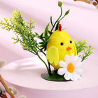 Декор пасхальный «Цыплёнок в траве» 5 × 10 × 10 см - фото 9073859