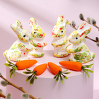 Набор для декора пасхальный «Зайчики с морковкой» 3 × 8 × 28 см - фото 3523107