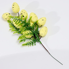 Пасхальный декор «Яйца на ветке» жёлтого цвета, 5 × 11 × 30 см - Фото 3