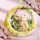 Пасхальный декор «Зайчик в траве» 5×15×15 см - Фото 4