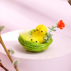 Пасхальный декор «Курочка и цыплёнок» 8 × 8 × 8 см - Фото 1