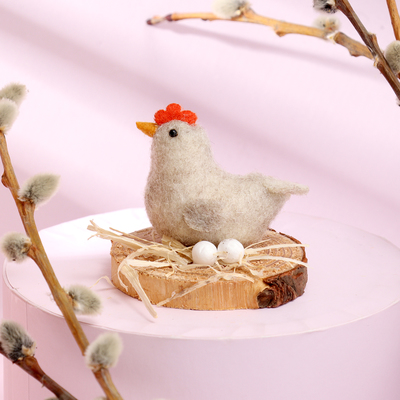Пасхальный декор «Курочка» 8×8×7 см
