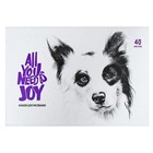 Альбом для рисования А4, 40 листов на скрепке All you need is joy, обложка картон, блок офсет 100 г/м2, МИКС - Фото 2