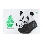 Альбом для рисования А4, 40 листов на скрепке All you need is joy, обложка картон, блок офсет 100 г/м2, МИКС - Фото 4