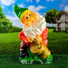 Садовая фигура "Гном с бочкой" 26х28х46см МИКС - Фото 8