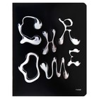 Тетрадь 48 листов в клетку на скрепке Metal, обложка мелованный картон, ВД-лак, металлизация, конгрев, МИКС (комплект 4 шт) - фото 23698946