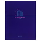 Тетрадь 80 листов в линию на скрепке "Объекты", обложка мелованный картон, неон, МИКС - фото 23699019