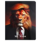 Тетрадь 96 листов в клетку на скрепке "Животные в роли", обложка мелованный картон, глянцевая ламинация, тиснение фольгой, МИКС (комплект 2 шт) - фото 23699030