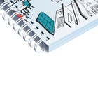Записная книжка А6, 120 листов в клетку на гребне "Новый офис", обложка мелованный картон, МИКС - Фото 3