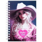 Записная книжка А6, 80 листов в клетку на гребне Pink girls, обложка мелованный картон, МИКС - Фото 5