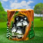 Фигурное кашпо "Еноты" - Фото 1