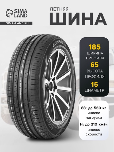 Шина летняя Compasal BLAZER HP 185/65 R=15 88H