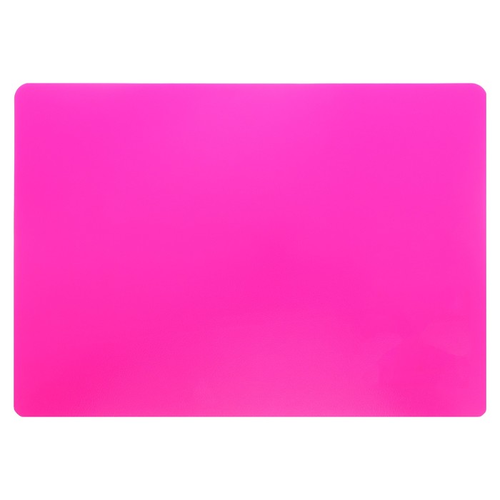 Доска для лепки Neon прямоугольная A4 пластик 1мм цв.розовый (10/250) - Фото 1