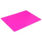 Доска для лепки Neon прямоугольная A4 пластик 1мм цв.розовый (10/250) - фото 9000628